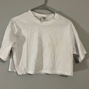 White H&M crop top